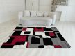 Manhattan čierny-červený vzorovaný koberec 0196  120x170