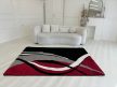 Manhattan čierny-červený vzorovaný koberec F361  120x170