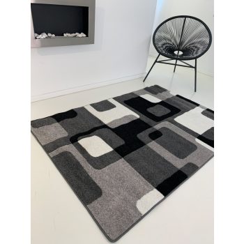 Manhattan sivý vzorovaný koberec 0196  120x170