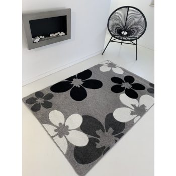 Manhattan sivý vzorovaný koberec 0307  120x170