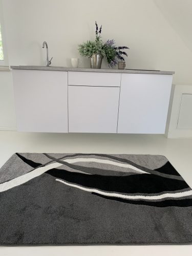 Manhattan sivý vzorovaný koberec F361 - set 60 cm-ých kobercov