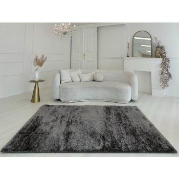 Mars 5980 antracitový shaggy koberec 120x170 cm