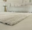 Mars 5980 biely shaggy koberec 120x170 cm