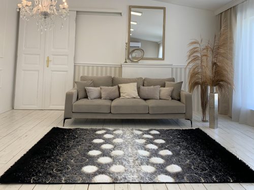 Fluffy 5407 sivý 3D shaggy koberec 40x70