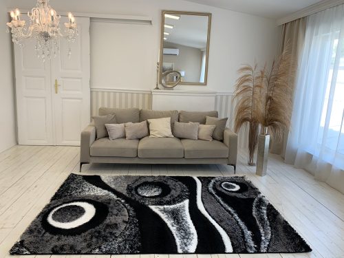 Fluffy 7379 sivý 3D shaggy koberec 40x70