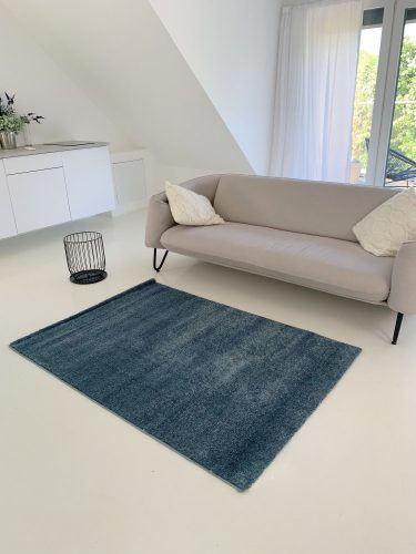 Montana s krátkym vlasom, modrý koberec 120x170