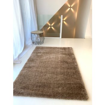 Dream shaggy tmavobéžový koberec 60x110 cm