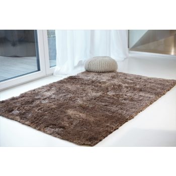 Heaven 2321 tmavohnedý shaggy koberec 67x110