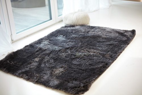 Heaven 2326  tmavosivý shaggy koberec 67x110