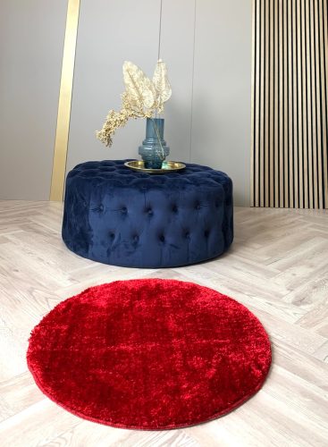 Supreme 2320 okrúhly červený, shaggy koberec 67x67 cm