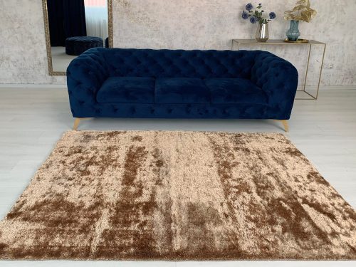 Supreme 2321 tmavohnedý, shaggy koberec 120x170 cm