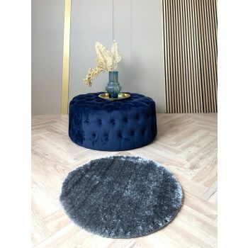 Supreme 2322 okrúhly sivý, shaggy koberec 67x67 cm