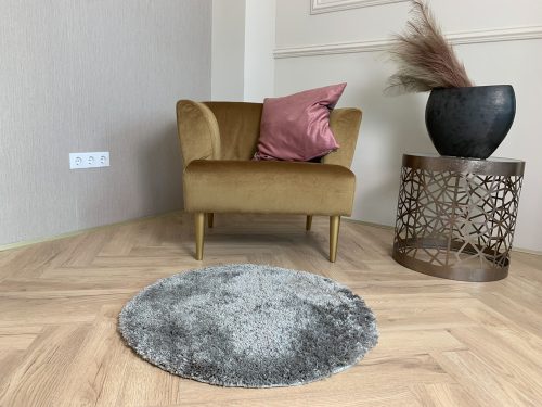 Heaven 2320 okrúhly koberec sivý 100x100