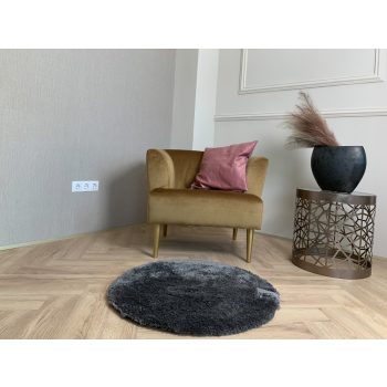 Heaven 2320 okrúhly koberec tmavosivý 67x67