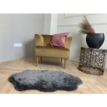 Heaven 2320 oválny koberec tmavosivý 67x110