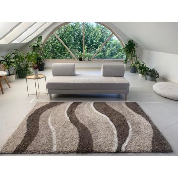 Chicago Shaggy 295  béžový koberec 150x230 cm