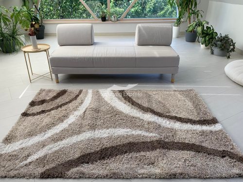 Chicago Shaggy 299 tmavobéžový koberec 160x230 cm