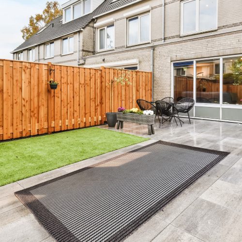 Haiti 09159 sivý vonkajší koberec 80x150 cm