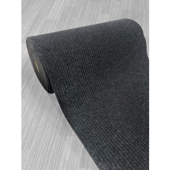   Jednofarebná, antracitová metrážová rohož 100 cm šírka