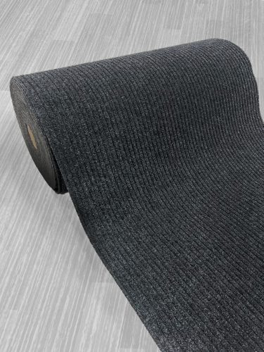 Jednofarebná, antracitová metrážová rohož 100 cm šírka