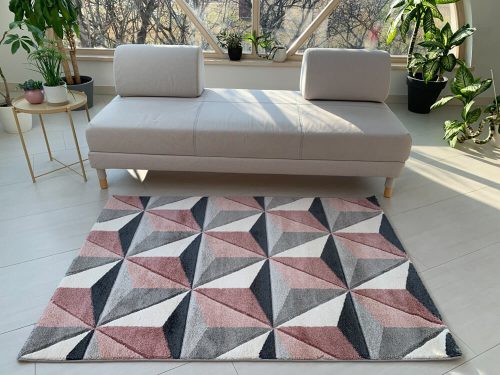 Rainbow 1998 púdrový-sivý koberec 120x170cm