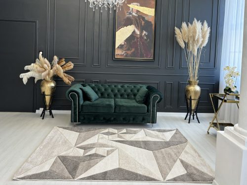 Rainbow 0101 hnedý-béžový koberec 160X230cm