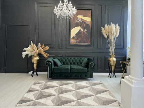 Rainbow 9328 hnedý-béžový koberec 60x110