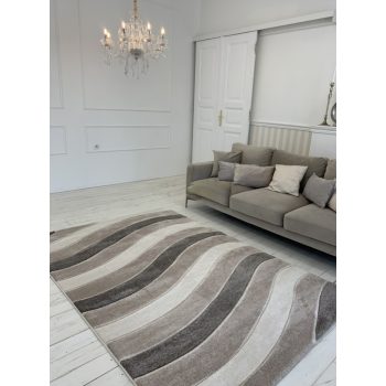 Rainbow ob2400 hnedý-béžový koberec 120x170cm