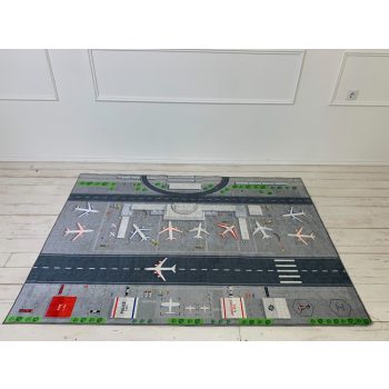 Detský koberec so vzorom lietadla 70x140 cm