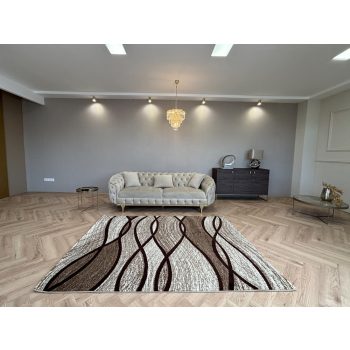 Pearl 0060A béžový moderný koberec 150x230 cm