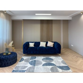 Madrid 7403 design modrý set kobercov 80 cm