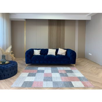 Madrid 0440 design ružový set kobercov 80 cm