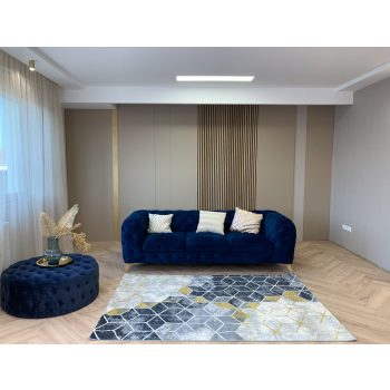 Madrid 2408 design žltý set kobercov 80 cm