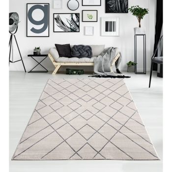 Pastuler 273 s moderným vzorom, hnedý koberec 120x170 cm