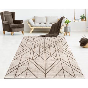   Pastuler 286A s moderným vzorom, béžový koberec 120x170 cm