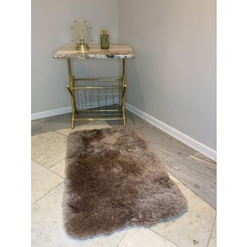 Heaven hnedý kúpeľňový koberec 50x80 cm 