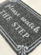 'Please watch the step' antracitová rohož na nečistoty 40x70 cm