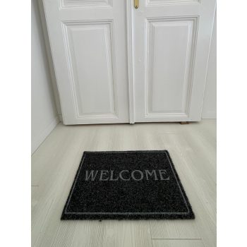 Welcome' antracitová rohož na nečistoty 40x70 cm