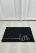 'Hello' čierna rohož na nečistoty 40x70 cm