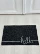 'Hello' čierna rohož na nečistoty 40x70 cm