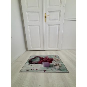 Rohož na nečistoty s kvetinovým vzorom 50x80 cm