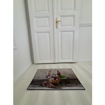 Rohož na nečistoty s kvetinami 50x80 cm