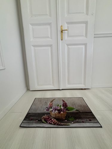 Rohož na nečistoty s kvetinami 50x80 cm