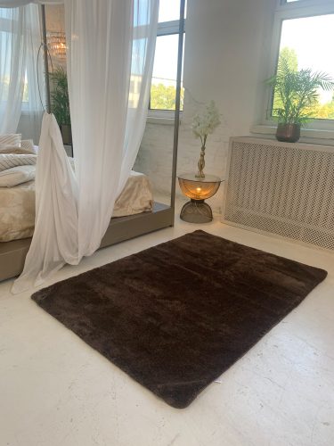 Stockholm mäkký hnedý shaggy koberec 160x230