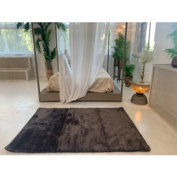 Stockholm mäkký tmavosivý shaggy koberec 67x220