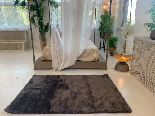 Stockholm mäkký tmavosivý shaggy koberec 67x220