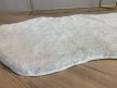 Stockholm mäkký oválny biely shaggy koberec 67x110