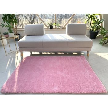 Stockholm mäkký ružový shaggy koberec 67x220