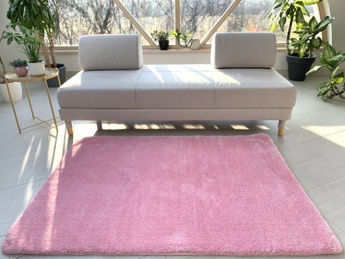 Stockholm mäkký ružový shaggy koberec 67x220