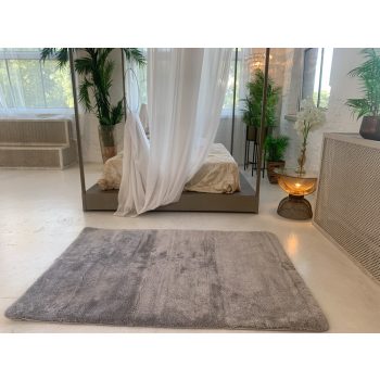 Stockholm mäkký sivý shaggy koberec 67x220